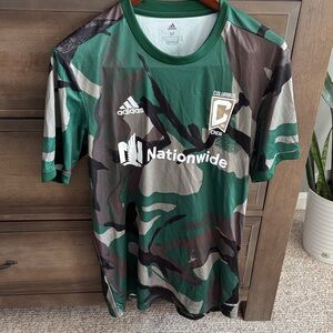 NWT Adidas Columbus Crew SC 2021 Camo Pre-Match Jersey